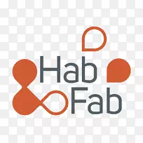 徽标hab-fab代理德图卢兹品牌平面设计师-vers1200