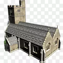 中世纪教堂建筑的立面