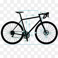 卡农代尔超级六辆Evo 105卡农代尔Caadx Tiagra 2018年戛纳代尔自行车公司竞逐自行车-自行车