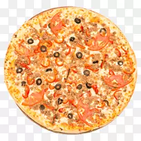 西西里披萨，夏威夷比萨饼，意大利菜，加利福尼亚式比萨饼
