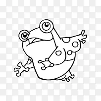 蛙画着色书绘画图像-青蛙