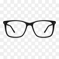 眼镜由帕克黑色Zenni光学清晰-眼镜