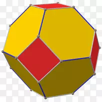 网多面体阿基米德实体几何截断八面体边