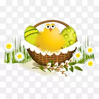复活节兔子彩蛋复活节篮子图片-复活节
