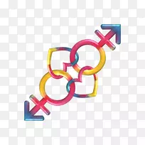 数字标识线剪贴画人体珠宝-变性人