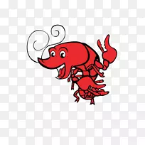剪贴画插图新奥尔良下载图形-狂欢节小龙虾