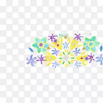 花卉设计插图图案.垫切紫水晶耳环