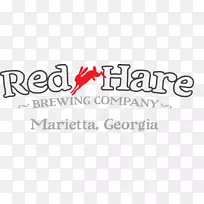 红兔酿造公司啤酒标志酿酒厂品牌-克莱顿佐治亚山脉