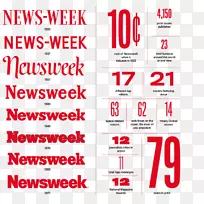 字体排版标志“新闻周刊”字体-平面设计师徽标
