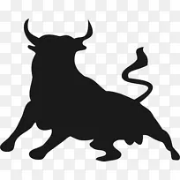 西班牙斗牛安格斯牛夹艺术png图片.公牛