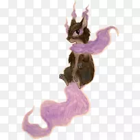 猫紫色雕像传说中的动物-猫