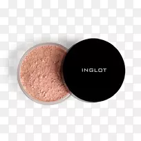 面部粉底化妆品Inglot HD照明松散粉剂半透明散粉房美