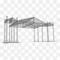 木屋桁架立面结构.建筑桁架