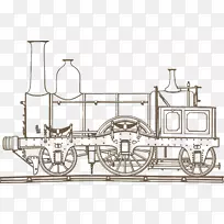 牵引蒸汽铁路列车图像轨道运输.列车