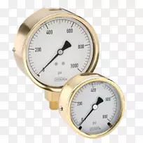 压力测量仪表磅-每平方英寸的力。液黄铜