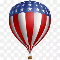 剪贴画图像png图片设计热气球-气球旗
