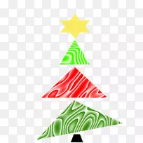 圣诞树，圣诞卡，节日树-圣诞树