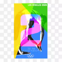 2028年夏季奥运会洛杉矶平面设计标志-洛杉矶