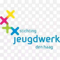 斯蒂希廷jeugdwerk的-gravenhage-最主要的领导一代的标志团队上的字体