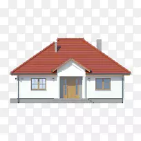 住宅平面图：外景建筑立面-房屋