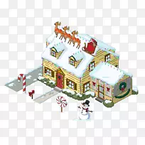 姜饼屋的家人：对东西的追求圣诞老人剪辑艺术圣诞日-圣诞老人