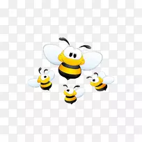 蜂群摄影图形免版税插图-蜜蜂