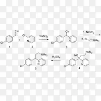 氯苯那胺化学化合物分子醌