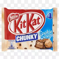 巧克力棒包，凯特厚实白色，5er包装Kitkat大块曲奇面团范艾伯特海恩产品-饼干压机