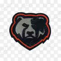灰熊刺绣灰熊工业公司吉祥物-洞穴熊与灰熊比较