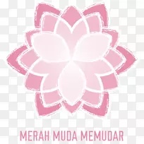 粉色红色社交媒体印尼-古当纪念馆