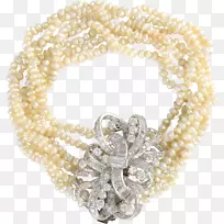有文化的珍珠手镯项链珠宝首饰