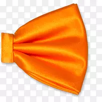 领结/橙色领带涤纶缎子-缎子