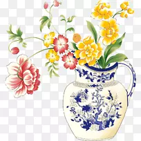 陶瓷花瓶桌面壁纸花卉设计花瓶