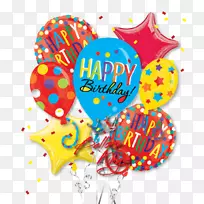 生日快乐气球卡圆箔气球圆箔氦气气球-气球