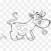 高地牛，肉牛，白色公园牛，牛犊剪贴画