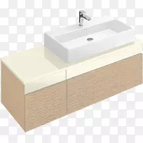 洗涤柜和衣柜，Villeroy&Boch纪念物-梳妆台C779r0浴室抽屉-水槽