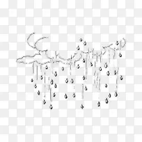 雨绘彩绘书云涂鸦-雨