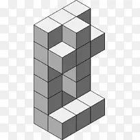 体立方体图案矩形模组折纸立方体