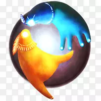 海洋生物球体鱼类橙色S.A.-佛手