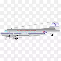 道格拉斯dc-3飞机波音767剪贴画png网络图.飞机