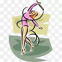 剪辑艺术插图舞蹈表演艺术体操-体操