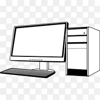 电脑监控台式电脑个人电脑输出装置