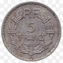 银币，法国法郎，钱币