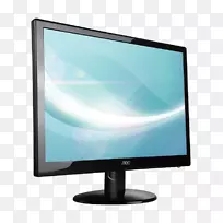 电脑显示器aoc国际液晶显示电视机电子视觉显示插接电脑