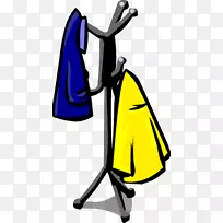 剪贴画服装衣架衣帽衣架服装帽子