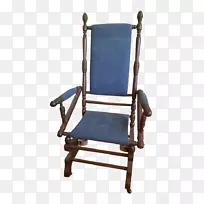 摇椅，古董滑翔机摇椅，桃花心木椅
