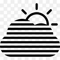 雾符号计算机图标云中封装的PostScript符号