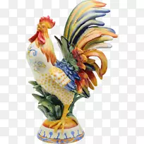 鸡花瓶作为食物.古董手绘辅料