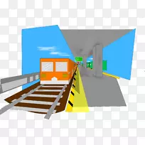 铁路运输火车站通勤站剪辑艺术列车