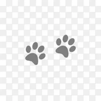 猫狗爪夹艺术图形.猫